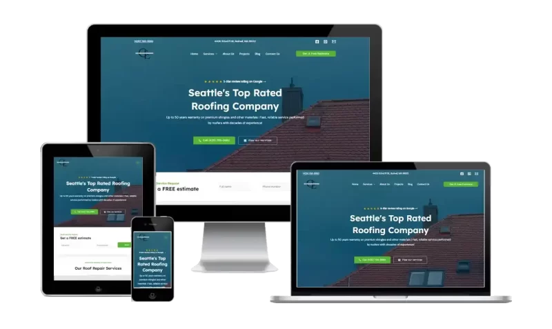 Construction Elite Roofing website